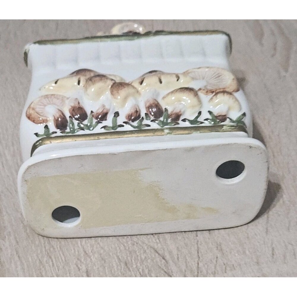 Vintage Mushroom Napkin Holder Home Decor Retro Magical Kitchen Ceramic - Picture 5 of 10